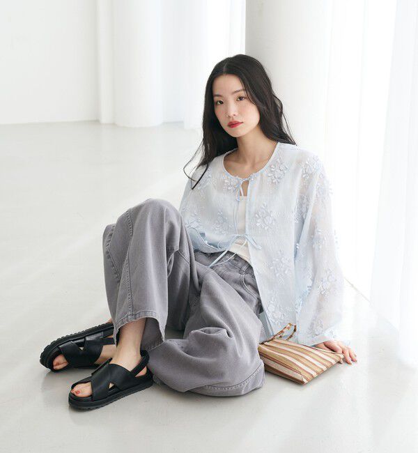 BEAUTY&YOUTH UNITED ARROWS「ビッグバックル クロスストラップ サンダル」|サンダル|