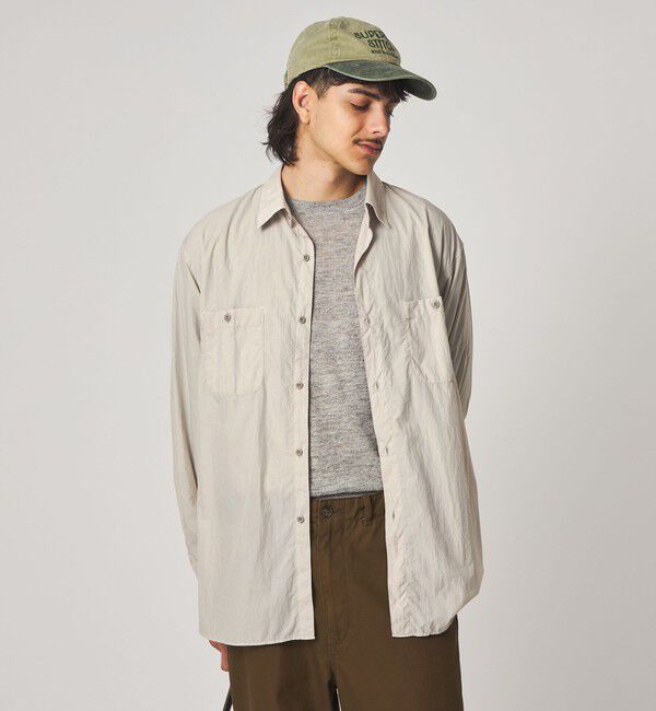STEVEN ALAN「＜Steven Alan エアリーナイロン レギュラーカラー シャツ LOOSE」|シャツ・ブラウス|