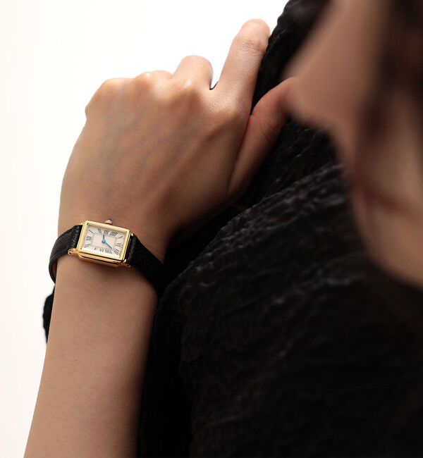 Demi-Luxe BEAMS 「Dバックル レザーウォッチ」|腕時計|BLACK/GOLD