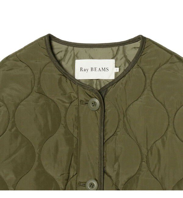 Ray BEAMS 「キルティング ノーカラー ブルゾン」|ブルゾン・スタジャン|