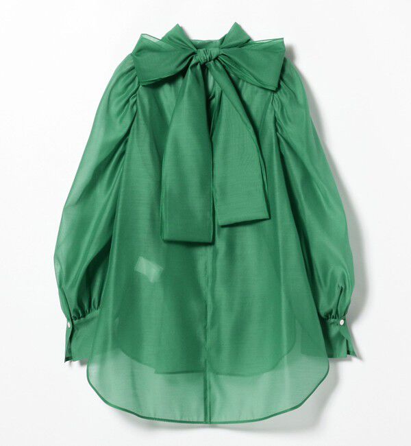 Demi-Luxe BEAMS 「オーガンジー リボンブラウス」|シャツ・ブラウス|
