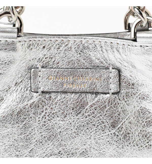 Demi-Luxe BEAMS 「GIANNI CHIARINI / CAMILLA メタリック レザートートバッグ」|トートバッグ|