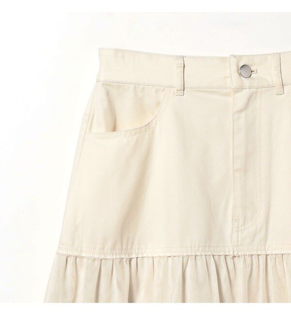 Ray BEAMS 「チュール キリカエ ティアード スカート」|スカート|