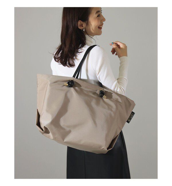 Demi-Luxe BEAMS 「VIOLAd&rsquo;ORO / BIANCA ナイロン トートバッグ L」|トートバッグ|TAUPE&times;BLACK