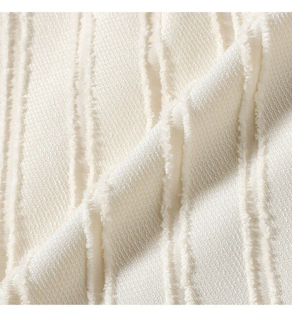 Ray BEAMS 「ストライプ ジャカード ワイド パンツ」|チノ|