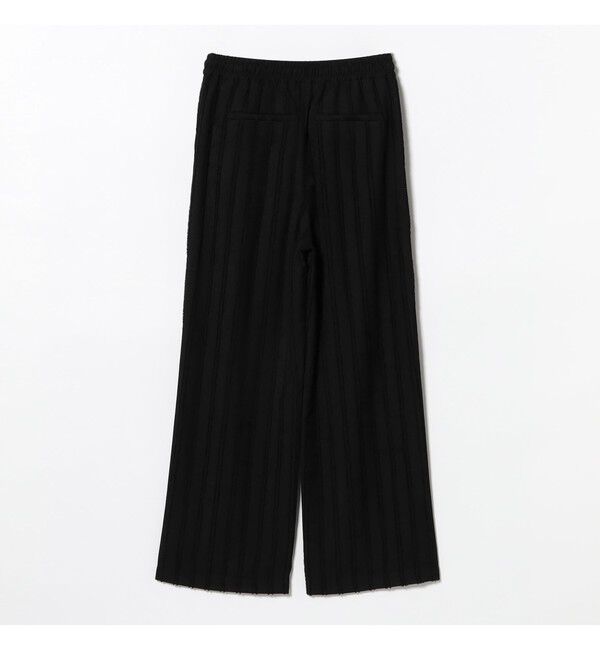 Ray BEAMS 「ストライプ ジャカード ワイド パンツ」|チノ|