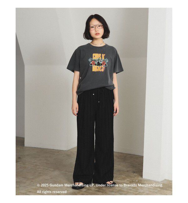 Ray BEAMS 「ストライプ ジャカード ワイド パンツ」|チノ|