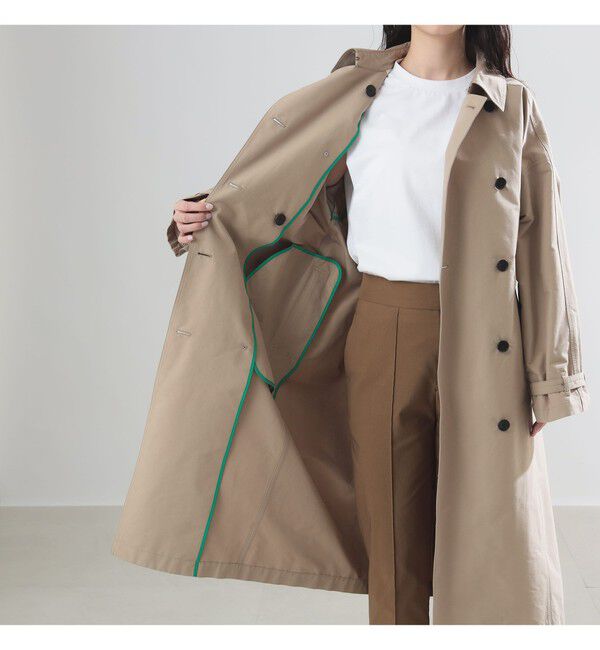 Demi-Luxe BEAMS 「AK+1 / ドルマンスリーブ風 トレンチコート」|ダッフルコート|
