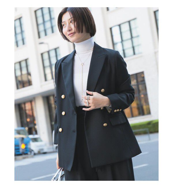 Demi-Luxe BEAMS 「ドライギャバジン ６ボタン ダブルジャケット」|ダッフルコート|