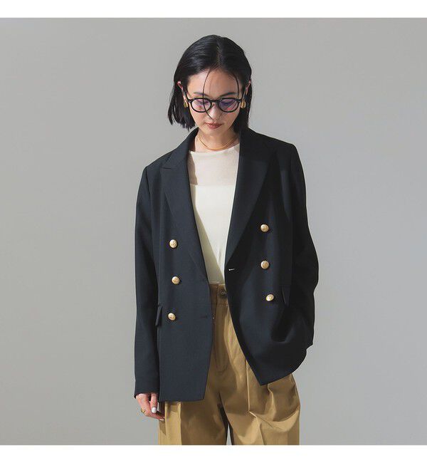 Demi-Luxe BEAMS 「ドライギャバジン ６ボタン ダブルジャケット」|ダッフルコート|
