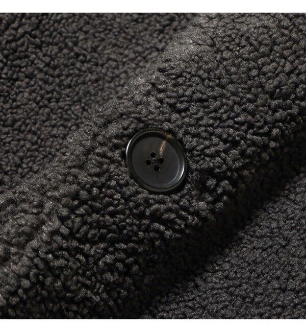 Ray BEAMS 「GYMPHLEX / ボア ノーカラー コート」|ダッフルコート|