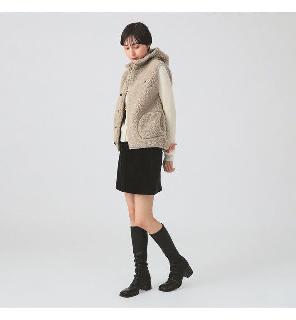 Ray BEAMS 「Gymphlex / フーデッド ボア ベスト」|ベスト・ジレ|