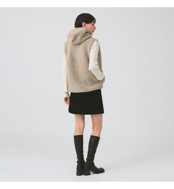 Ray BEAMS 「Gymphlex / フーデッド ボア ベスト」|ベスト・ジレ|