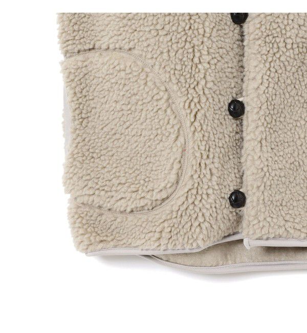 Ray BEAMS 「Gymphlex / フーデッド ボア ベスト」|ベスト・ジレ|