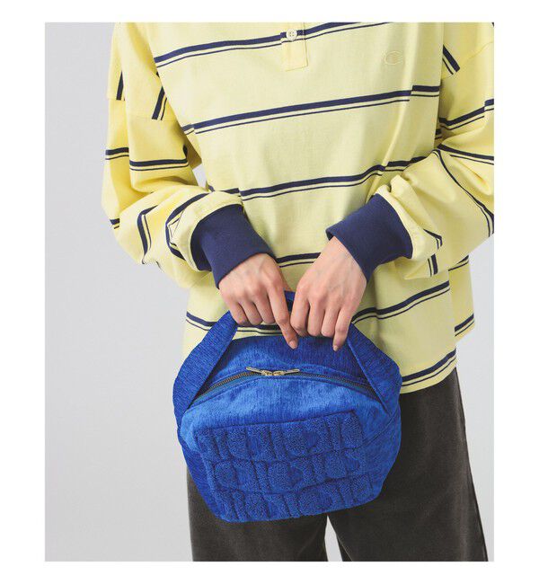 Ray BEAMS 「【別注】beej / エンブロイダリー キューブ バッグ」|その他|【WEB限定】BLUE