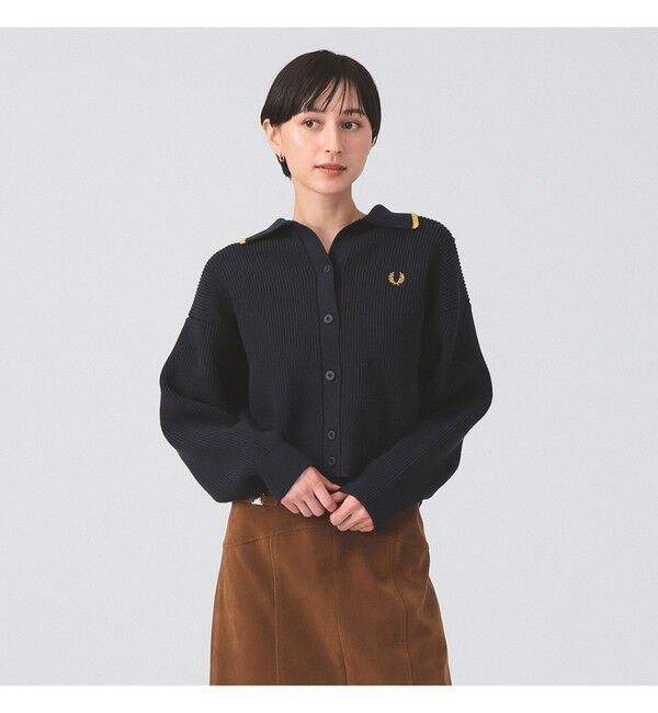 Ray BEAMS 「【別注】FRED PERRY / Tipped Collar Cardigan」|ニット・セーター|