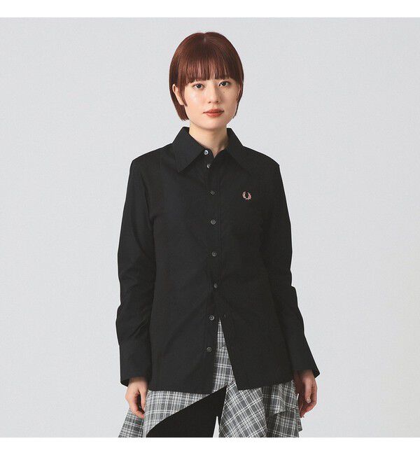 Ray BEAMS 「【別注】FRED PERRY / PANELLED SHIRT」|シャツ・ブラウス|BLACK