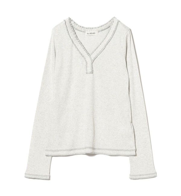 Ray BEAMS 「ギャザー ブレード Vネック トップス」|その他|