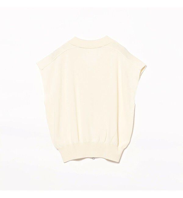 Ray BEAMS 「フレンチスリーブ ジップ ポロ カーディガン」|ニット・セーター|