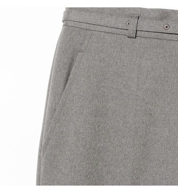 BEAMSBOY「maturely / リサイクル ポリエステル ベルト アレンジ パンツ」|チノ|