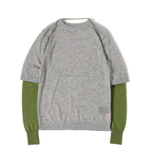 BEAMSBOY「maturely / ウール ショートスリーブ アンド アームカバー」|ニット・セーター|