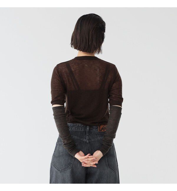 BEAMSBOY「maturely / ウール ショートスリーブ アンド アームカバー」|ニット・セーター|