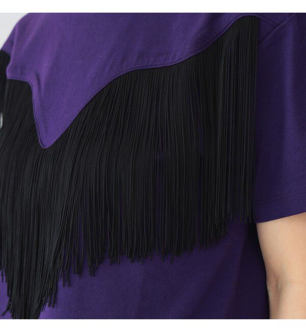 BEAMSBOY「【別注】Wrangler &times; maturely / フリンジ ショートスリーブ Tシャツ」|Tシャツ・カットソー|