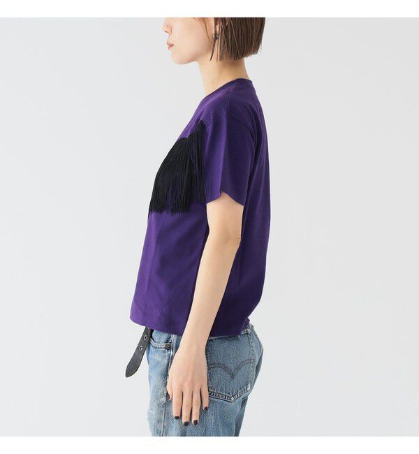 BEAMSBOY「【別注】Wrangler &times; maturely / フリンジ ショートスリーブ Tシャツ」|Tシャツ・カットソー|
