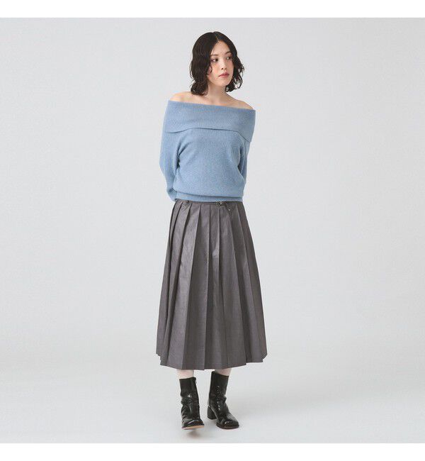 Ray BEAMS 「リブ オフショルダー プルオーバー」|ニット・セーター|