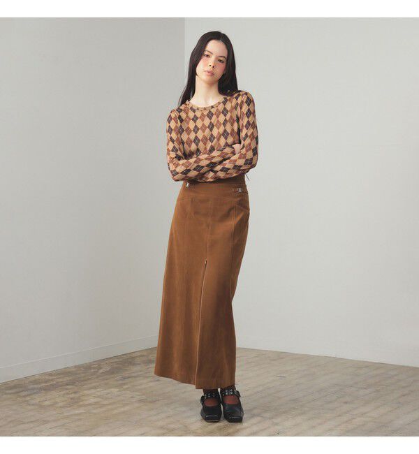 Ray BEAMS 「アーガイルプリント クルーネック トップス」|その他|