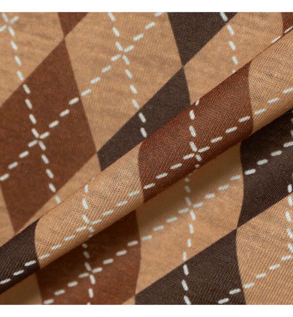 Ray BEAMS 「アーガイルプリント クルーネック トップス」|その他|