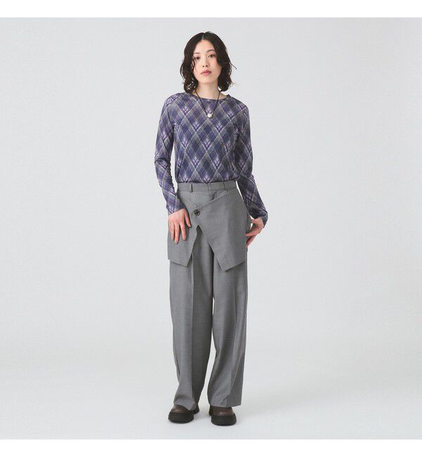 Ray BEAMS 「アーガイルプリント クルーネック トップス」|その他|