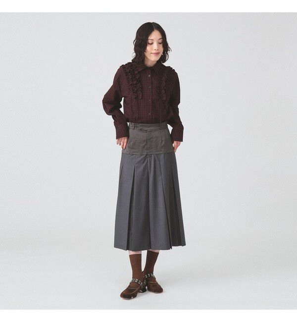 Ray BEAMS 「キリカエ プリーツ スカート」|スカート|