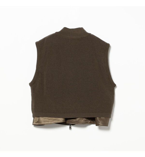 Demi-Luxe BEAMS 「TAN / リバーシブル ベスト」|ダウン|