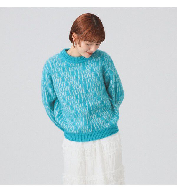 Ray BEAMS 「【別注】PENNEY&rsquo;S / シャギー ニット」|ニット・セーター|TURQUOISE