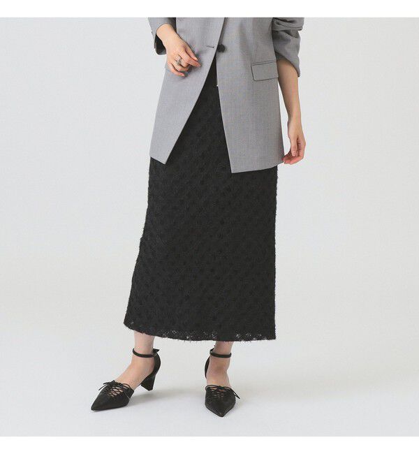 Ray BEAMS 「RBS / ウエスト リブ 起毛 レース スカート」|スカート|