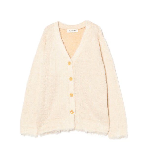 Ray BEAMS 「ヘアリー シャギー Vネック カーディガン」|カーディガン|