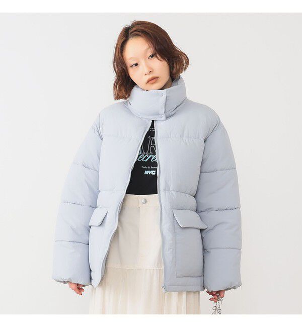 Ray BEAMS 「中綿 スタンドカラー ブルゾン」|ブルゾン・スタジャン|BLUE