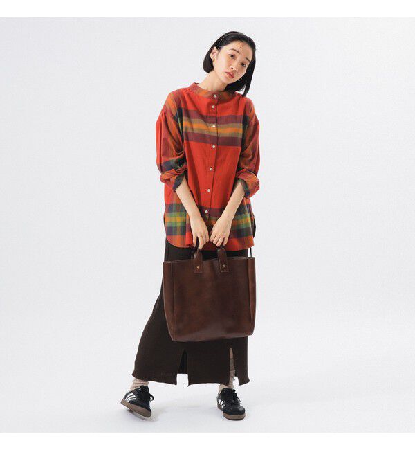 BEAMSBOY「ビッグ タータン バスク シャツ」|シャツ・ブラウス|