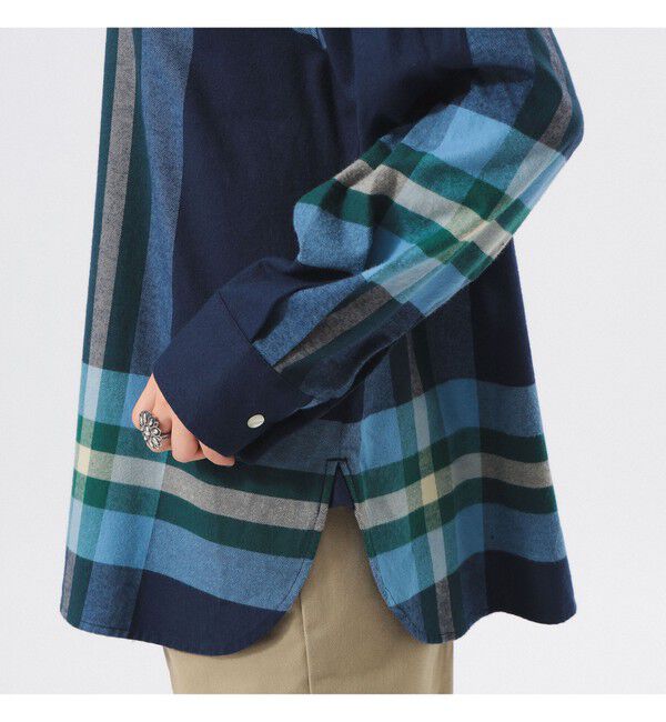 BEAMSBOY「ビッグ タータン バスク シャツ」|シャツ・ブラウス|