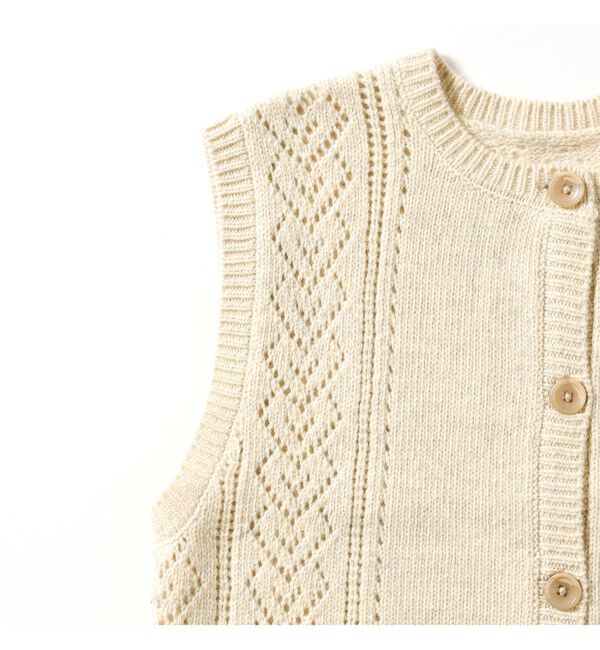 BEAMSBOY「レース ニット ベスト」|ベスト・ジレ|