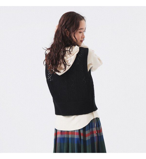 BEAMSBOY「レース ニット ベスト」|ベスト・ジレ|