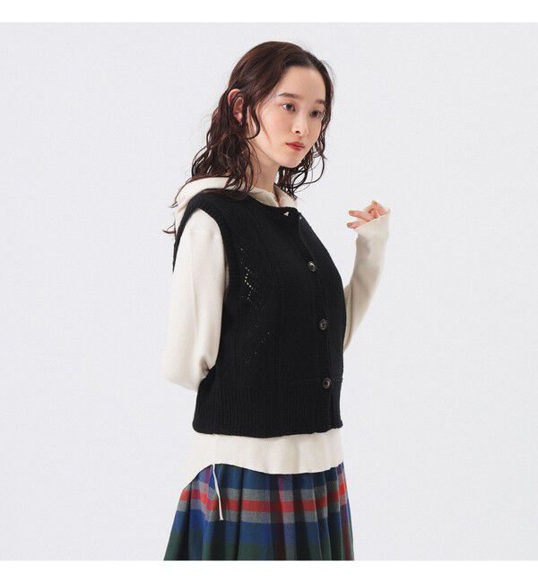 BEAMSBOY「レース ニット ベスト」|ベスト・ジレ|