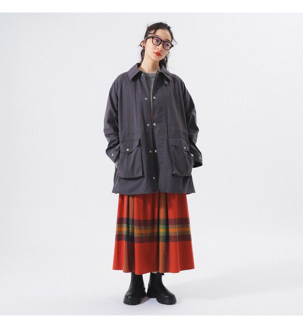 BEAMSBOY「コットン ナイロン ヘム アジャスト コート」|ダッフルコート|