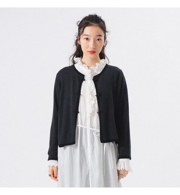 BEAMSBOY「12ゲージ チャイナ トリム カーディガン」|ニット・セーター|