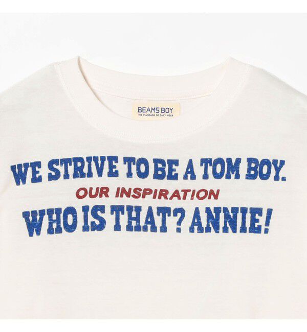 BEAMSBOY「ボーイ メッセージ ロングスリーブ Tシャツ」|Tシャツ・カットソー|