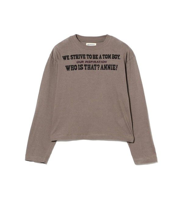 BEAMSBOY「ボーイ メッセージ ロングスリーブ Tシャツ」|Tシャツ・カットソー|