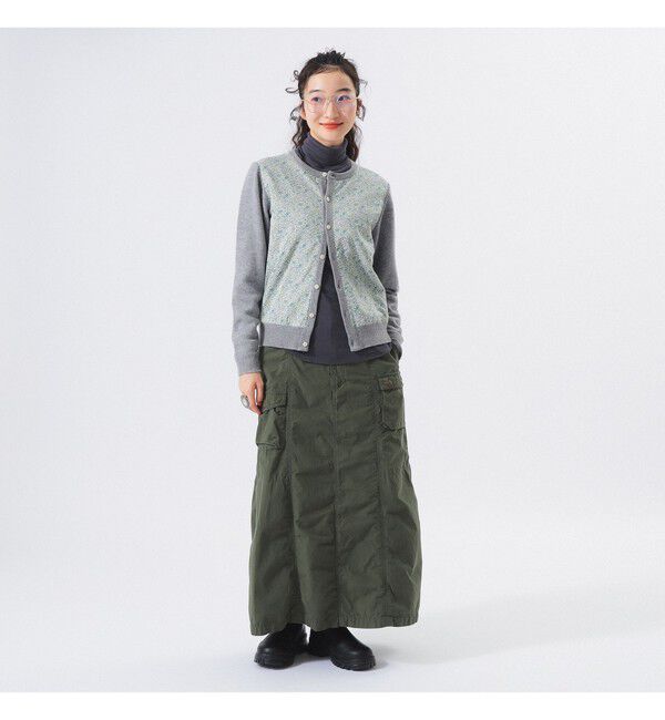 BEAMSBOY「リバティ パッチ カーディガン」|ニット・セーター|