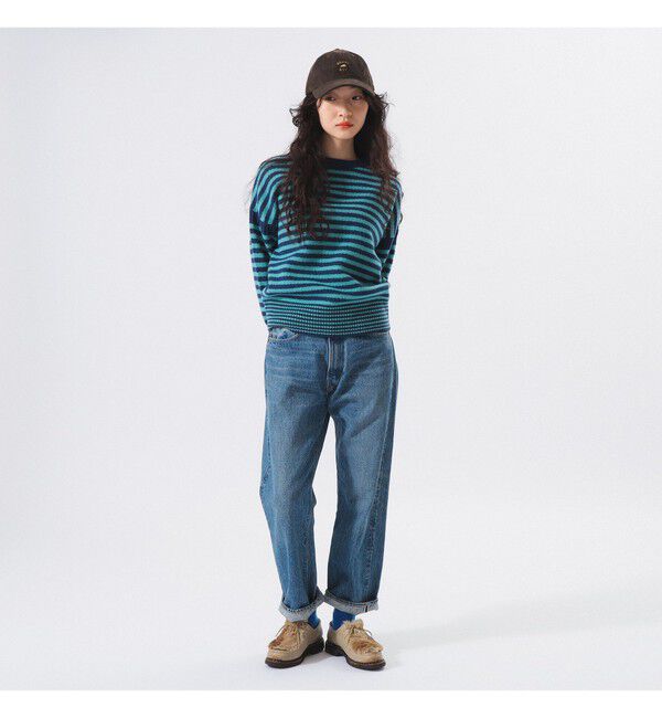 BEAMSBOY「7ゲージ ボーダー クルー ニット」|ニット・セーター|