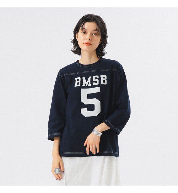 BEAMSBOY「テンジク フットボール 3/4 Tシャツ」|Tシャツ・カットソー|